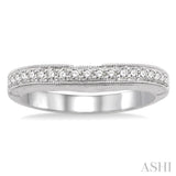 1/4 Ctw Diamond Wedding Band in 14K White Gold
