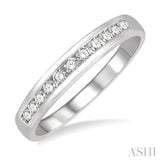 1/4 Ctw Channel Set 11 Stone Round Cut Diamond Wedding Band in Platinum