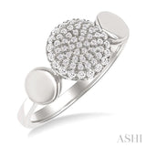 .25CTRDDM RD SHAPE MINI PAVE RG WG10K-S*
