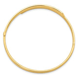 14k 2/16 Polished Bypass 3.65mm Hinged Round Bangle Bracelet