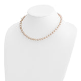 14k 6-7mm White Round Akoya Saltwater Cultured Pearl 16 inch Necklace
