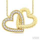 .15CTRDDM HEART INTERLOCK PD YG10K-G+CH*