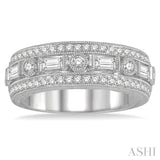 3/4 Ctw Diamond Fashion Band in 14K White Gold