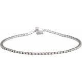 14K White Gold 1 CTW Lab-Grown Diamond Line 7 1/4" Bracelet