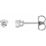14K White Gold 1/4 CTW Natural Diamond Earrings