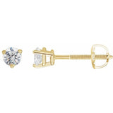 14K Yellow Gold 1/3 CTW Natural Diamond Earrings