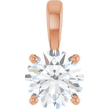 14K Rose Gold 1 CTW Lab-Grown Diamond Pendant