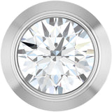 14K White Gold .06 CT Lab-Grown Diamond Slide Pendant