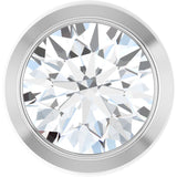 14K White Gold 1/3 CT Lab Grown Diamond Slide Pendant