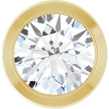 14K Yellow Gold 1/3 CT Lab Grown Diamond Slide Pendant