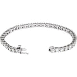 14K White Gold 6 CTW Lab-Grown Diamond Line 7 1/4" Bracelet