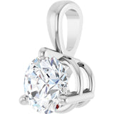 Platinum 3/4 CT Lab-Grown Diamond Pendant