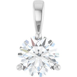 Sterling Silver 3/4 CT Lab-Grown Diamond Pendant