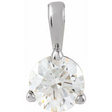 14K White Gold 1/3 CTW Natural Diamond Pendant