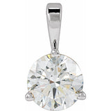 Sterling Silver 5/8 CTW Natural Diamond Pendant