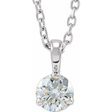 Platinum 1/4 CTW Natural Diamond 18" Necklace