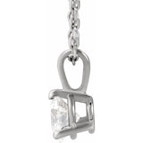 Sterling Silver 1/3 CTW Natural Diamond 18" Necklace
