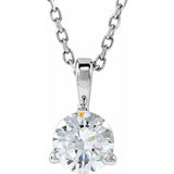 14K White Gold 1/2 CTW Lab-Grown Diamond 18" Necklace