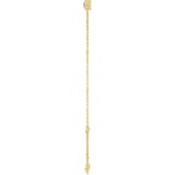 14K Yellow Gold Natural Pink Tourmaline 6 1/2-7 1/2" Bracelet