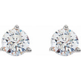 18K White Gold 1/4 CTW Natural Diamond Stud Earrings