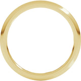 18K Yellow Gold 1.5 mm Comfort-Fit Half Round Band Size 7