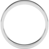 10K White Gold 5 mm Flat Band Size 12.5