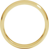 10K Yellow Gold 5 mm Lightweight Comfort-Fit Half Round Band Size 10