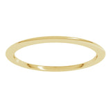 14K Yellow Gold 1 mm Comfort-Fit Half Round Band Size 5.5