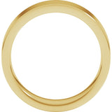 14K Yellow Gold 6 mm Comfort-Fit Flat Band Size 7