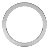 14K White Gold 1.5 mm Comfort-Fit Flat Band Size 8