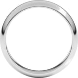 14K White Gold 5 mm Half Round Band Size 8