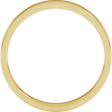 14K Yellow Gold 3 mm Flat Band Size 8