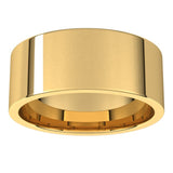 14K Yellow Gold 8 mm Lightweight Comfort-Fit Flat Band Size 6.5