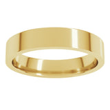 10K Yellow Gold 4 mm Lightweight Comfort-Fit Flat Band Size 6