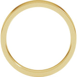 14K Yellow Gold 4 mm Lightweight Comfort-Fit Flat Band Size 7.5