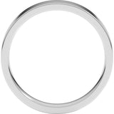 Sterling Silver 4 mm Lightweight Comfort-Fit Flat Band Size 7