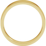 14K Yellow Gold 5 mm Lightweight Comfort-Fit Flat Band Size 6