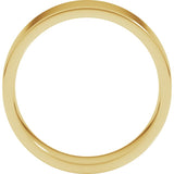 18K Yellow Gold 6 mm Lightweight Comfort-Fit Flat Band Size 8.5