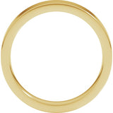 14K Yellow Gold 4 mm Comfort-Fit Flat Band Size 7