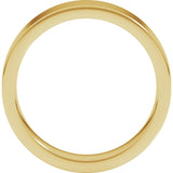 10K Yellow Gold 5 mm Comfort-Fit Flat Band Size 9.5