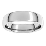 Platinum 5 mm Comfort-Fit European-Style Band Size 10.5