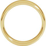14K Yellow Gold 7 mm Comfort-Fit European-Style Band Size 11