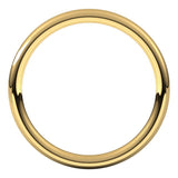 14K Yellow Gold 2 mm Comfort-Fit European-Style Band Size 4