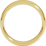 10K Yellow Gold 6 mm Comfort-Fit European-Style Band Size 6.5