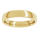 18K Yellow Gold 4 mm Comfort-Fit European-Style Band Size 8.5