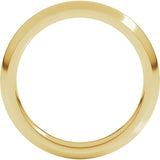 10K Yellow Gold 3 mm Comfort-Fit Half Round Band Size 6