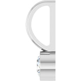 14K White Gold 1/6 CTW Natural Diamond Charm/Pendant