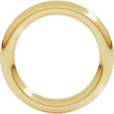 14K Yellow Gold 3 mm Comfort-Fit Full Round Band Size 3