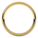 14K Yellow Gold 3.5 mm Comfort-Fit European-Style Band Size 6