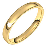 14K Yellow Gold 3.5 mm Comfort-Fit European-Style Band Size 7